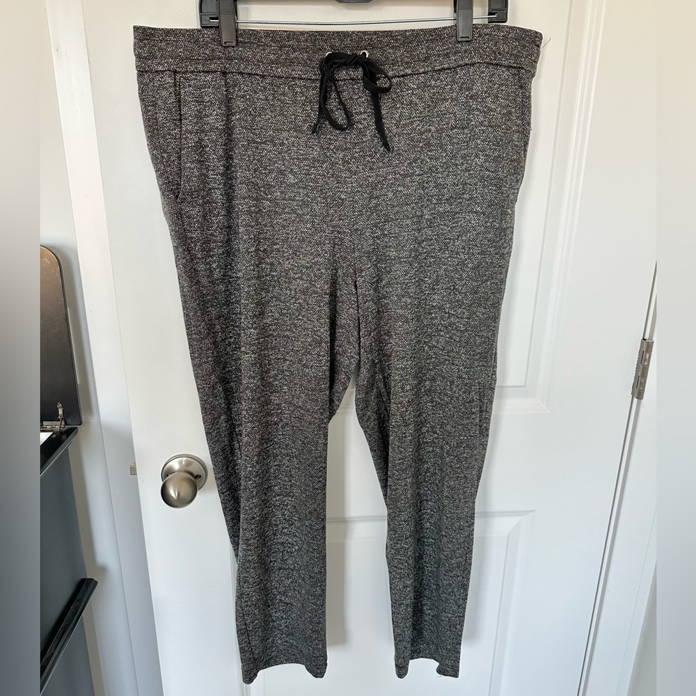 LOFT Drawstring Heathered Pants